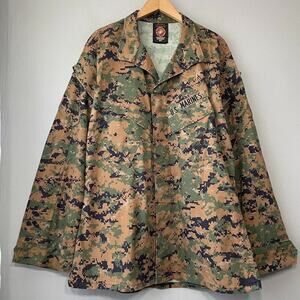 EA Industries Marpat Digital Desert Camouflage Size Medium Camo Shirt Marines